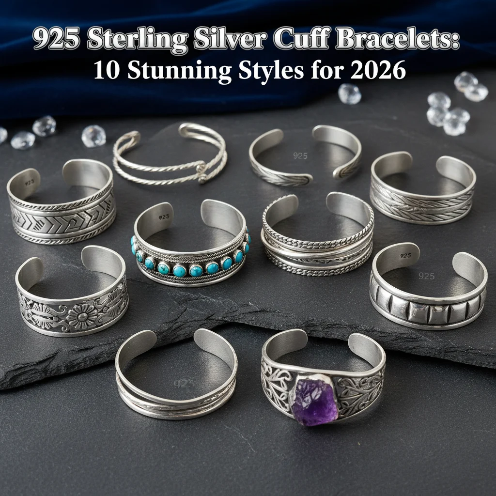 925 Sterling Silver Cuff Bracelets: 10 Stunning Styles for 2026