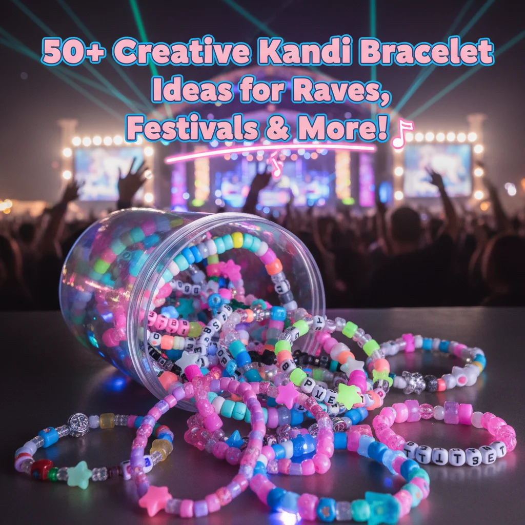 50+ Creative Kandi Bracelet Ideas for Raves, Festivals & More!
